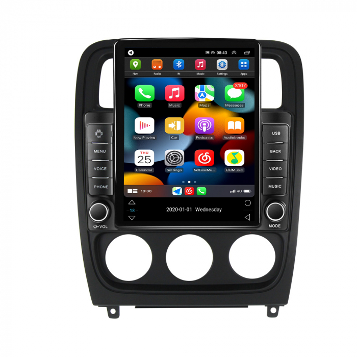 Navigatie dedicata Dodge Caliber 2009-2013,Tesla Style, ANDROID 13,Carplay&Android Auto, 10 inch , 8+128GB, Internet, Aplicatii, Waze, Gps [2]