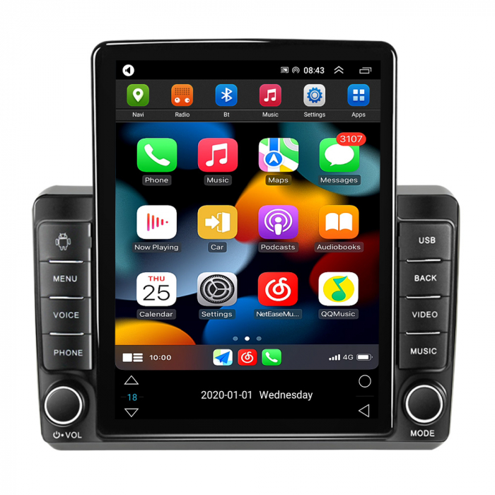 Navigatie dedicata Dodge Dart 2012-2016,Tesla Style, ANDROID 13,Carplay&Android Auto, 10 inch , 8+128GB, Internet, Aplicatii, Waze, Gps [2]