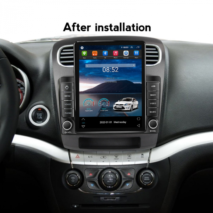 Navigatie dedicata Dodge Journey 2011-2020,Tesla Style, ANDROID 13,Carplay&Android Auto, 10 inch , 8+128GB, Internet, Aplicatii, Waze, Gps [4]