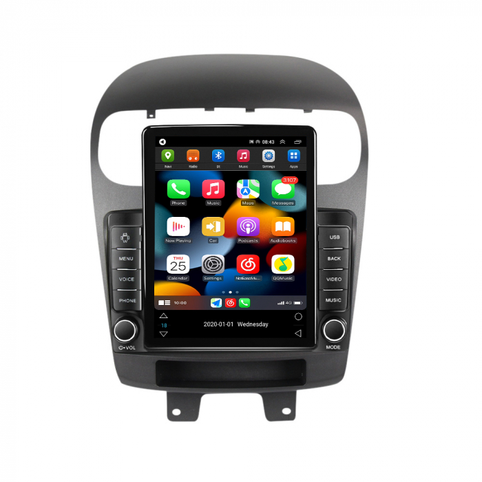 Navigatie dedicata Dodge Journey 2011-2020,Tesla Style, ANDROID 13,Carplay&Android Auto, 10 inch , 8+128GB, Internet, Aplicatii, Waze, Gps [2]