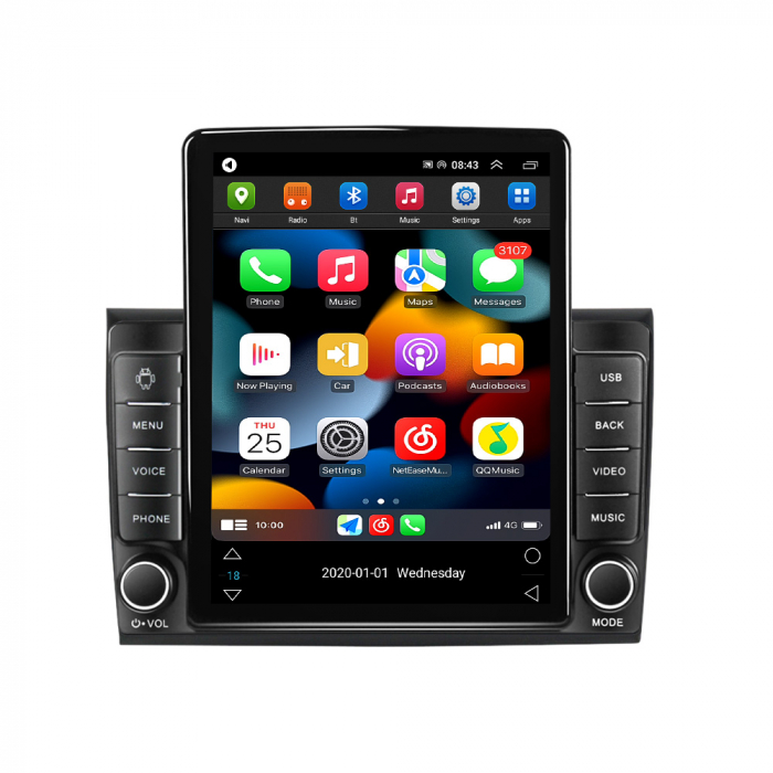 Navigatie dedicata Fiat Bravo 2007-2012 ,Tesla Style, ANDROID 13,Carplay&Android Auto, 10 inch , 4GB RAM 64GB ROM , Internet, Aplicatii, Waze, Gps [1]
