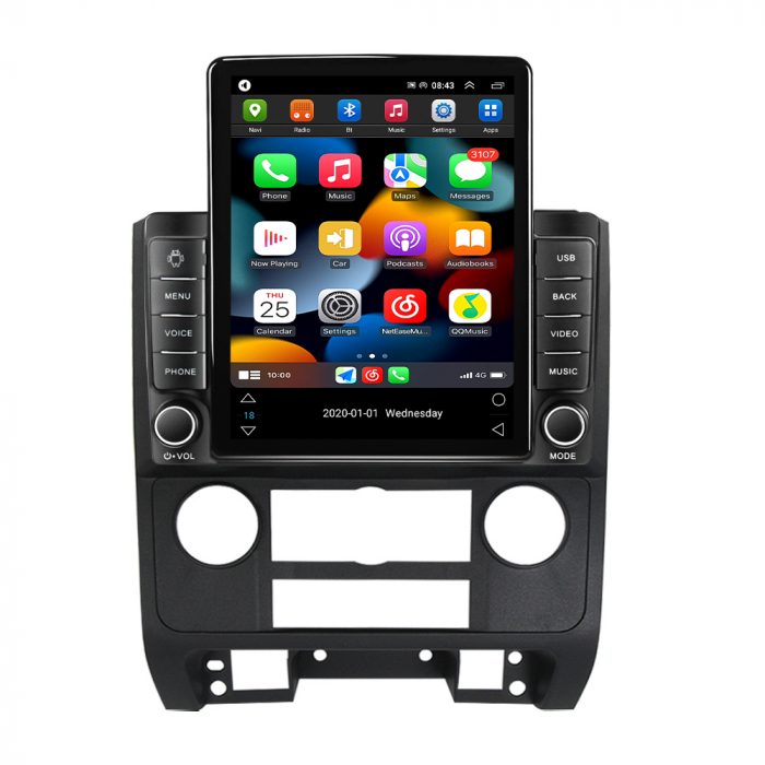 Navigatie dedicata Ford Escape 2007-2012 ,Tesla Style, ANDROID 13,Carplay&Android Auto, 10 inch , 4GB RAM 64GB ROM, Internet, Aplicatii, Waze, Gps [2]
