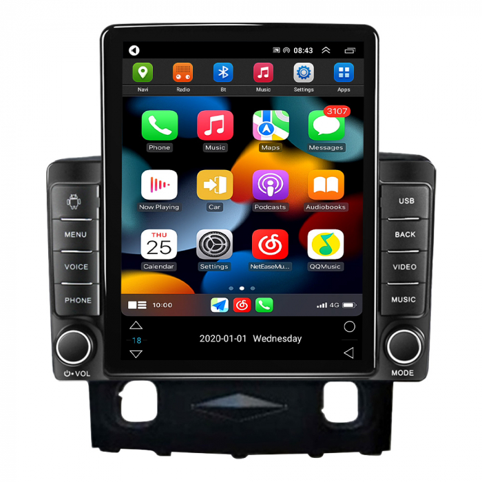Navigatie dedicata Ford Kuga 2008-2010 ,Tesla Style, ANDROID 13,Carplay&Android Auto, 10 inch , 4GB RAM 64GB ROM, Internet, Aplicatii, Waze, Gps [2]