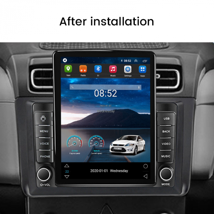 Navigatie dedicata Tesla Style Hyundai Creta 2 IX25 2021,Tesla Style, ANDROID 13,Carplay&Android Auto, 10 inch , 8+128GB, Internet, Aplicatii, Waze, GPS [4]