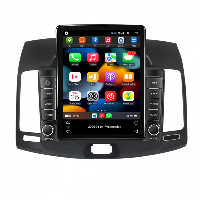 Navigatie dedicata Hyundai Elantra 2006-201,Tesla Style, ANDROID 13,Carplay&Android Auto, 10 inch , 8+128GB, Internet, Aplicatii, Waze, GPS [2]