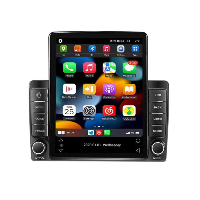 Navigatie dedicata Hyundai H1 2007-2015,Tesla Style, ANDROID 13,Carplay&Android Auto, 10 inch , 8+128GB, Internet, Aplicatii, Waze, GPS [2]