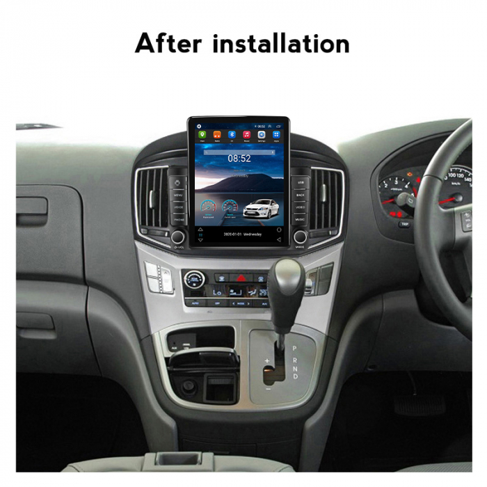 Navigatie dedicata Hyundai H1 2017-2018,Tesla Style, ANDROID 13,Carplay&Android Auto, 10 inch , 8+128GB, Internet, Aplicatii, Waze, GPS [4]