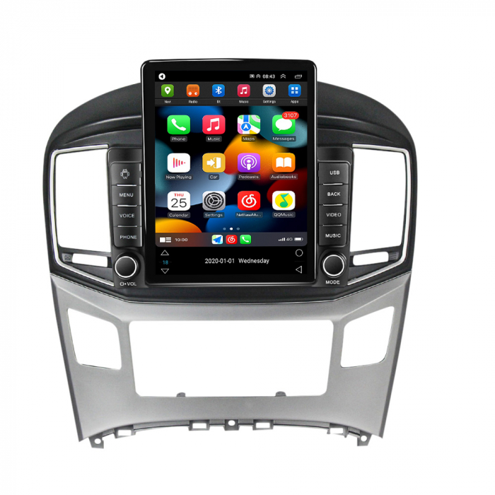 Navigatie dedicata Hyundai H1 2017-2018,Tesla Style, ANDROID 13,Carplay&Android Auto, 10 inch , 8+128GB, Internet, Aplicatii, Waze, GPS [2]