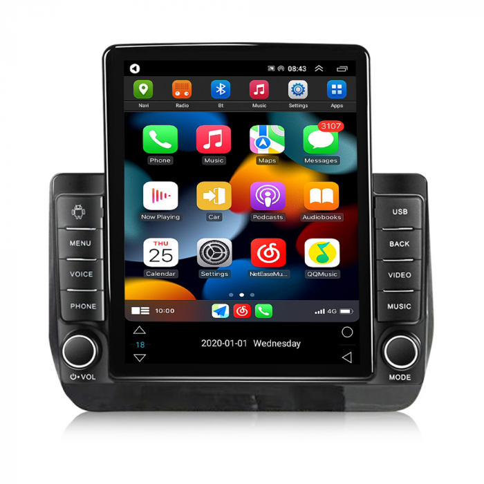 Navigatie dedicata Hyundai H1 2019,Tesla Style, ANDROID 13,Carplay&Android Auto, 10 inch , 8+128GB, Internet, Aplicatii, Waze, GPS [2]