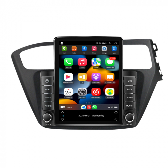 Navigatie dedicata Hyundai I20 2012-2014,Tesla Style, ANDROID 13,Carplay&Android Auto, 10 inch , 8+128GB, Internet, Aplicatii, Waze, GPS [4]
