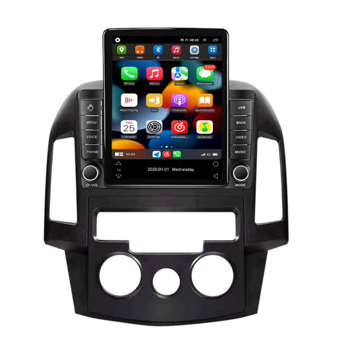 Navigatie dedicata Hyundai I30 2007-2012,Tesla Style, ANDROID 13,Carplay&Android Auto, 10 inch , 8+128GB, Internet, Aplicatii, Waze, GPS [2]