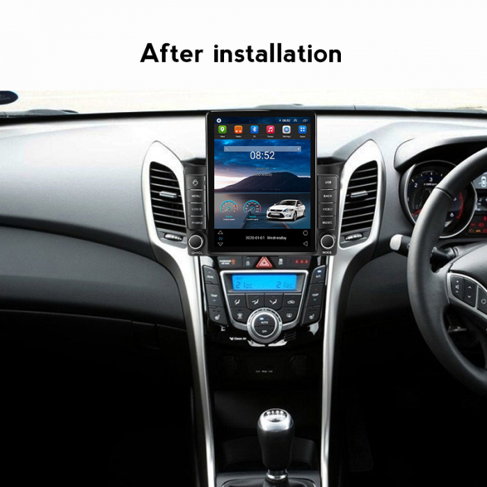 Navigatie dedicata Hyundai I30 2011-2017,Tesla Style, ANDROID 13,Carplay&Android Auto, 10 inch , 8+128GB, Internet, Aplicatii, Waze, GPS [4]