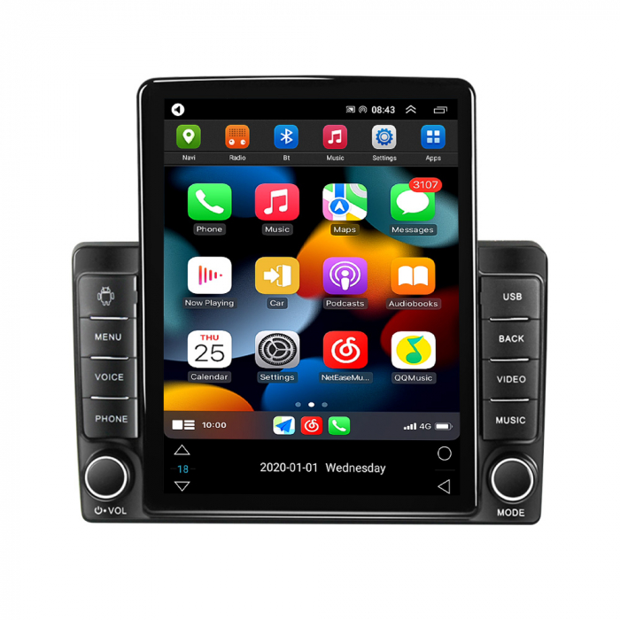 Navigatie dedicata Hyundai I40 2016,Tesla Style, ANDROID 13,Carplay&Android Auto, 10 inch , 8+128GB, Internet, Aplicatii, Waze, GPS [2]