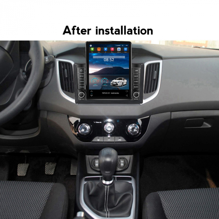 Navigatie dedicata Hyundai IX25 2015-2019,Tesla Style, ANDROID 13,Carplay&Android Auto, 10 inch , 8+128GB, Internet, Aplicatii, Waze, GPS [4]
