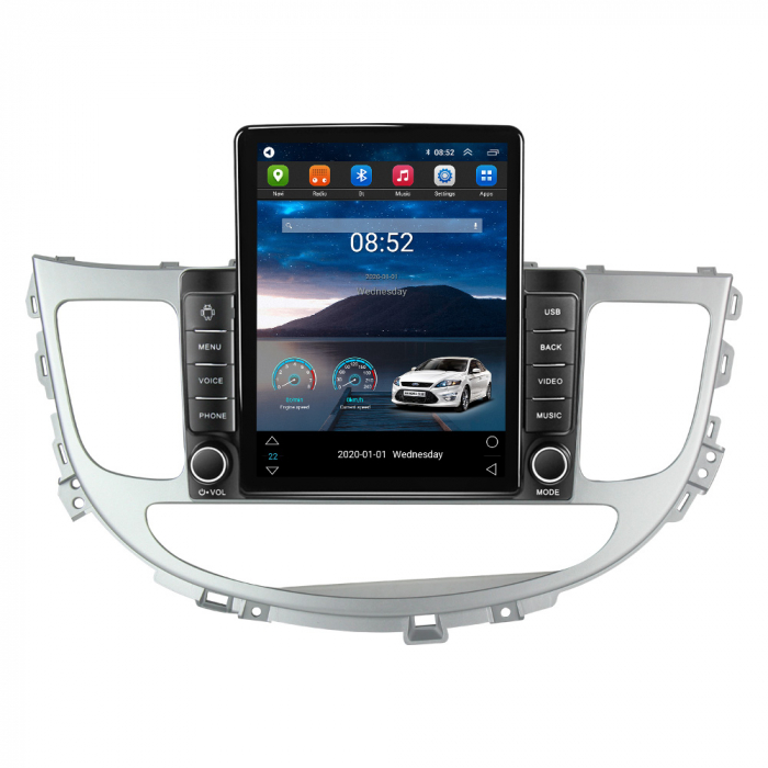Navigatie dedicata Hyundai Rohens Genesis 2008-2013,Tesla Style, ANDROID 13,Carplay&Android Auto, 10 inch , 8+128GB, Internet, Aplicatii, Waze, GPS [1]