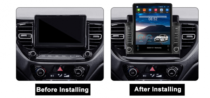 Navigatie dedicata Hyundai Solaris 2 2020-2021,Tesla Style, ANDROID 13,Carplay&Android Auto, 10 inch , 8+128GB, Internet, Aplicatii, Waze, GPS [3]