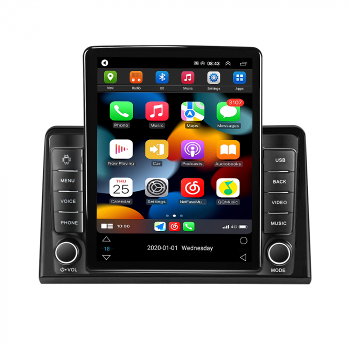 Navigatie dedicata Hyundai Sonata 7 2017-2019,Tesla Style, ANDROID 13,Carplay&Android Auto, 10 inch , 8+128GB, Internet, Aplicatii, Waze, GPS [2]