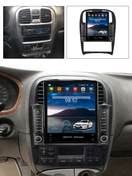 Navigatie dedicata Hyundai Sonata Fe 2004-2012,Tesla Style, ANDROID 13,Carplay&Android Auto, 10 inch , 8+128GB, Internet, Aplicatii, Waze, GPS [4]