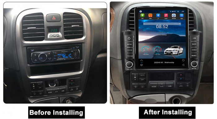 Navigatie dedicata Hyundai Sonata Fe 2004-2012,Tesla Style, ANDROID 13,Carplay&Android Auto, 10 inch , 8+128GB, Internet, Aplicatii, Waze, GPS [3]