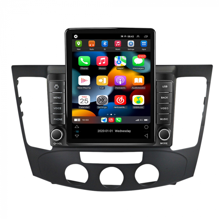 Navigatie dedicata Hyundai Sonata NF 2009,Tesla Style, ANDROID 13,Carplay&Android Auto, 10 inch , 8+128GB, Internet, Aplicatii, Waze, GPS [2]