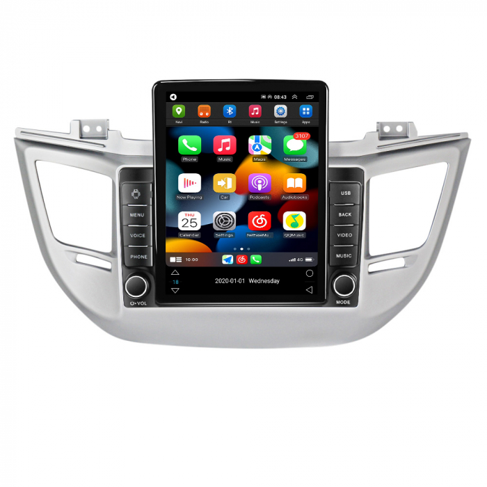 Navigatie dedicata Hyundai Tucson 2014-2018,Tesla Style, ANDROID 13,Carplay&Android Auto, 10 inch , 8+128GB, Internet, Aplicatii, Waze, GPS [2]
