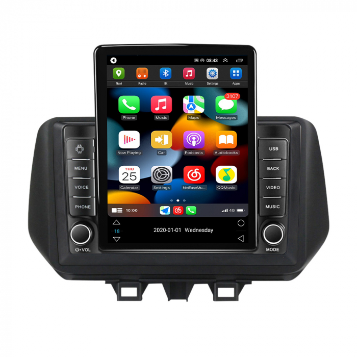 Navigatie dedicata Hyundai Tucson 2018-2020,Tesla Style, ANDROID 13,Carplay&Android Auto, 10 inch , 8+128GB, Internet, Aplicatii, Waze, GPS [2]