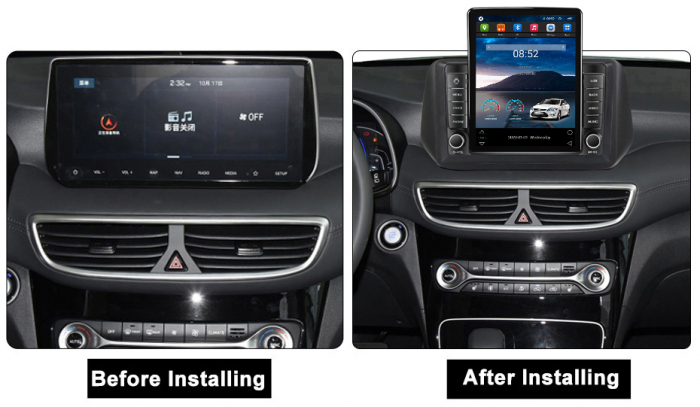 Navigatie dedicata Hyundai Tucson 2018-2020,Tesla Style, ANDROID 13,Carplay&Android Auto, 10 inch , 8+128GB, Internet, Aplicatii, Waze, GPS [3]