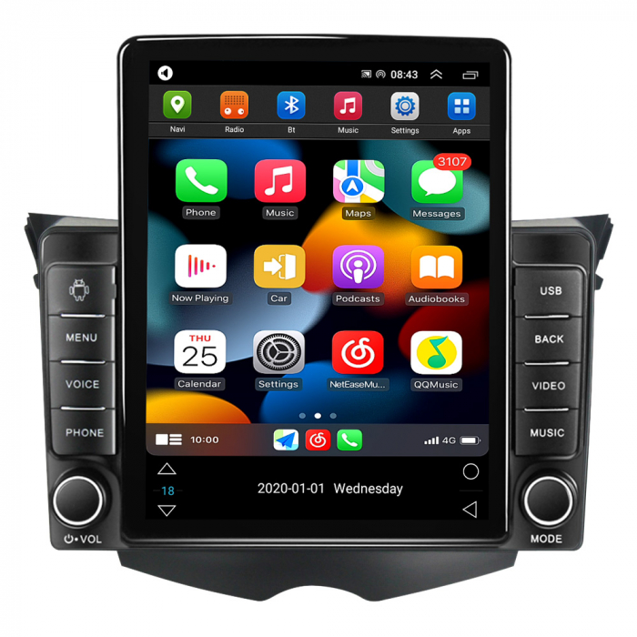 Navigatie dedicata Hyundai Veloster FS 2011-2017,Tesla Style, ANDROID 13,Carplay&Android Auto, 10 inch , 8+128GB, Internet, Aplicatii, Waze, GPS [2]
