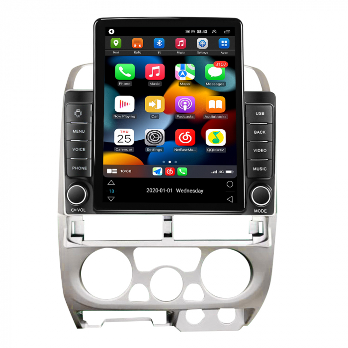 Navigatie dedicata Isuzu D-Max 2007-2011 Tesla Style, 8+128GB, ANDROID 13,Carplay&Android Auto, 10 inch, Internet, Aplicatii, Waze, GPS [4]