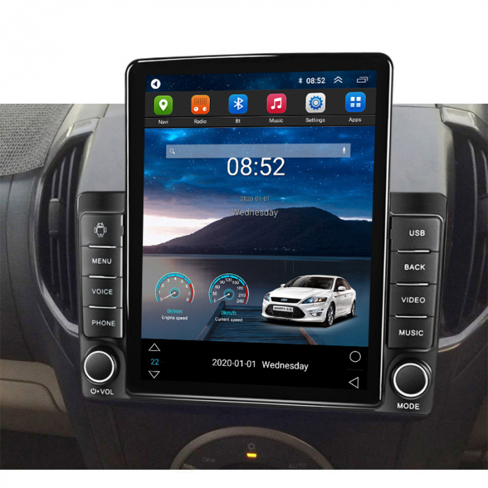 Navigatie dedicata Isuzu D-Max 2015-2018 Tesla Style, 8+128GB, ANDROID 13,Carplay&Android Auto, 10 inch, Internet, Aplicatii, Waze, GPS [4]