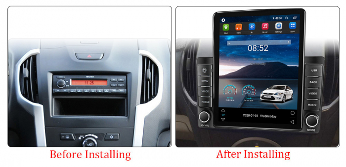 Navigatie dedicata Isuzu D-Max 2015-2018 Tesla Style, 8+128GB, ANDROID 13,Carplay&Android Auto, 10 inch, Internet, Aplicatii, Waze, GPS [3]