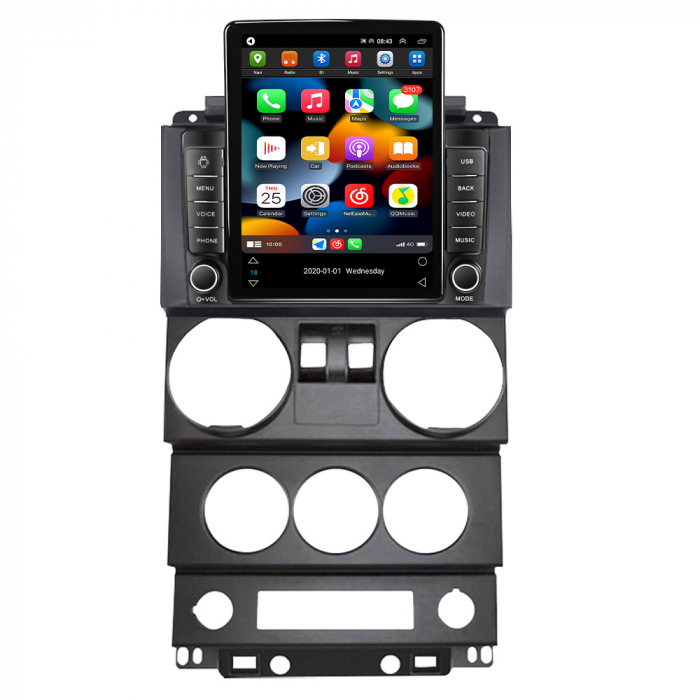 Navigatie dedicata Jeep Wrangler Rubicon 2008-2010,Tesla Style, ANDROID 13,Carplay&Android Auto, 10 inch , 8+128GB, Internet, Aplicatii, Waze, GPS [4]