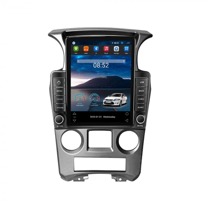Navigatie dedicata KIA Carens 2007-2011 Tesla Style, 4GB RAM 64GB ROM, ANDROID 13, Carplay&Android Auto, 10 inch, Internet, Aplicatii, Waze, GPS [1]