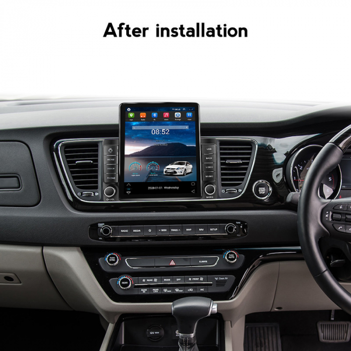 Navigatie dedicata KIA Carnival 2014-2020,Tesla Style, ANDROID 13,Carplay&Android Auto, 10 inch , 8+128GB, Internet, Aplicatii, Waze, GPS [4]