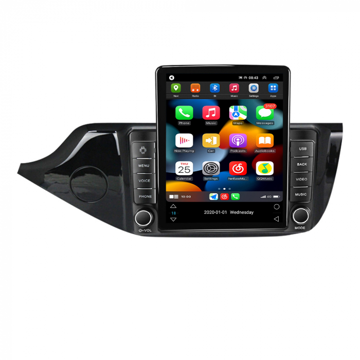 Navigatie dedicata KIA CEED 2012-2016 Tesla Style, 8+128GB, ANDROID 13,Carplay&Android Auto, 10 inch, Internet, Aplicatii, Waze, GPS [2]