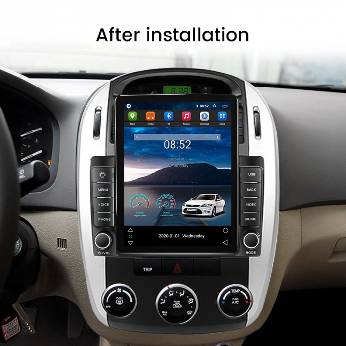 Navigatie dedicata Kia Cerato 2004-2008,Tesla Style, ANDROID 13,Carplay&Android Auto, 10 inch , 8+128GB, Internet, Aplicatii, Waze, GPS [4]