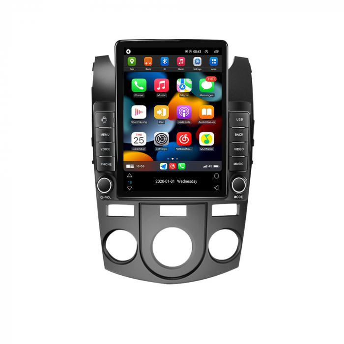 Navigatie dedicata KIA Forte Cerato 2008-2013,Tesla Style, ANDROID 13,Carplay&Android Auto, 10 inch , 8+128GB, Internet, Aplicatii, Waze, GPS [4]