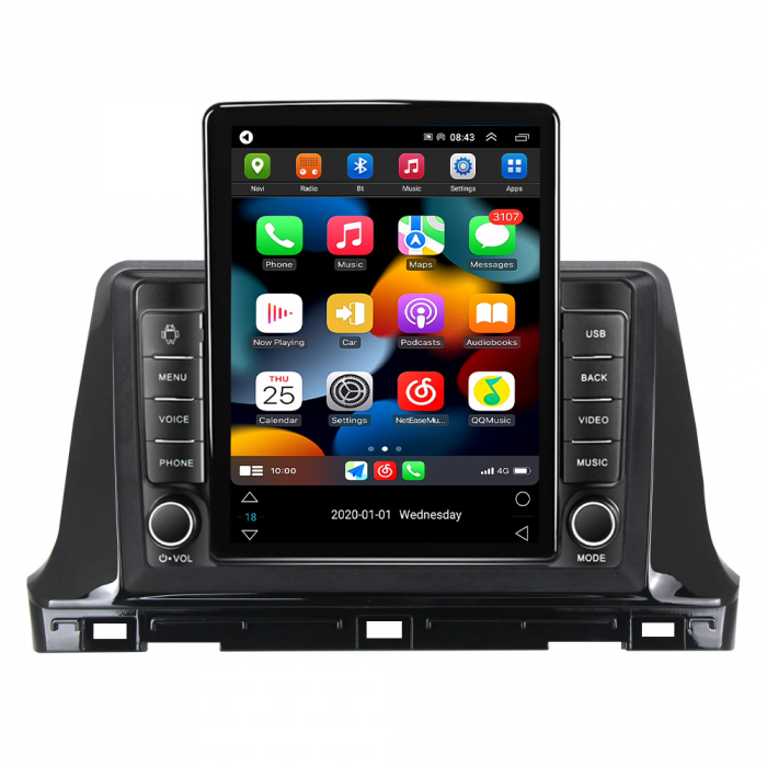 Navigatie dedicata KIA K5 3 2020-2021,Tesla Style, ANDROID 13,Carplay&Android Auto, 10 inch , 8+128GB, Internet, Aplicatii, Waze, GPS [2]