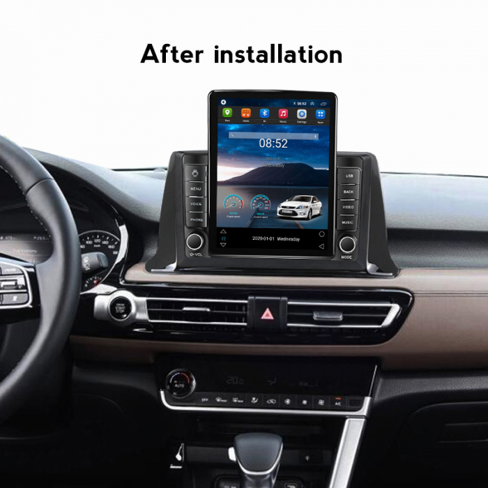 Navigatie dedicata KIA K5 3 2020-2021,Tesla Style, ANDROID 13,Carplay&Android Auto, 10 inch , 8+128GB, Internet, Aplicatii, Waze, GPS [4]