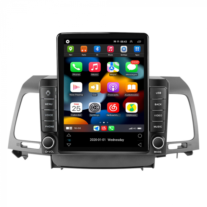 Navigatie dedicata KIA Opirus 2007-2008,Tesla Style, ANDROID 13,Carplay&Android Auto, 10 inch , 8+128GB, Internet, Aplicatii, Waze, GPS [2]