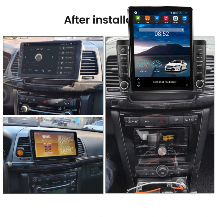Navigatie dedicata KIA Opirus 2007-2008,Tesla Style, ANDROID 13,Carplay&Android Auto, 10 inch , 8+128GB, Internet, Aplicatii, Waze, GPS [4]