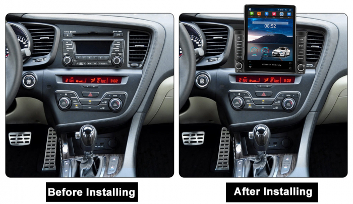 Navigatie dedicata KIA Optima 2011-2014,Tesla Style, ANDROID 13,Carplay&Android Auto, 10 inch , 8+128GB, Internet, Aplicatii, Waze, GPS [3]