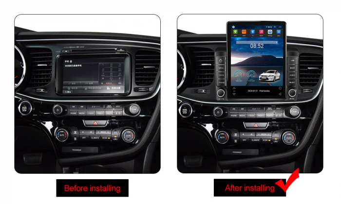 Navigatie dedicata KIA Optima K5 2013- 2015,Tesla Style, ANDROID 13,Carplay&Android Auto, 10 inch , 8+128GB, Internet, Aplicatii, Waze, GPS [3]