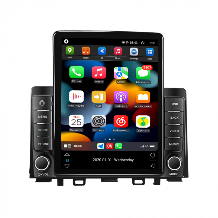 Navigatie dedicata KIA RIO 2017-2019,Tesla Style, ANDROID 13,Carplay&Android Auto, 10 inch , 8+128GB, Internet, Aplicatii, Waze, GPS [2]
