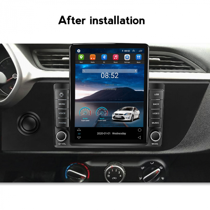 Navigatie dedicata KIA RIO 2020-2021,Tesla Style, ANDROID 13,Carplay&Android Auto, 10 inch , 8+128GB, Internet, Aplicatii, Waze, GPS [4]