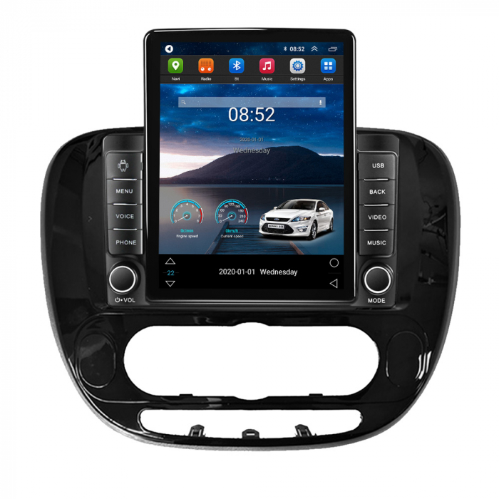 Navigatie dedicata KIA Soul 2013-2019,Tesla Style, ANDROID 13,Carplay&Android Auto, 10 inch , 8+128GB, Internet, Aplicatii, Waze, GPS [2]
