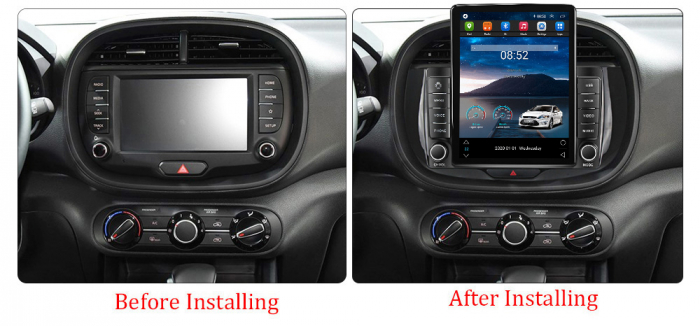 Navigatie dedicata KIA Soul 2019-2020,Tesla Style, ANDROID 13,Carplay&Android Auto, 10 inch , 8+128GB, Internet, Aplicatii, Waze, GPS [3]
