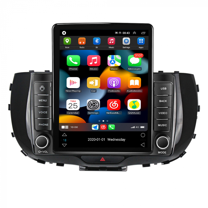 Navigatie dedicata KIA Soul 2019-2020,Tesla Style, ANDROID 13,Carplay&Android Auto, 10 inch , 8+128GB, Internet, Aplicatii, Waze, GPS [2]
