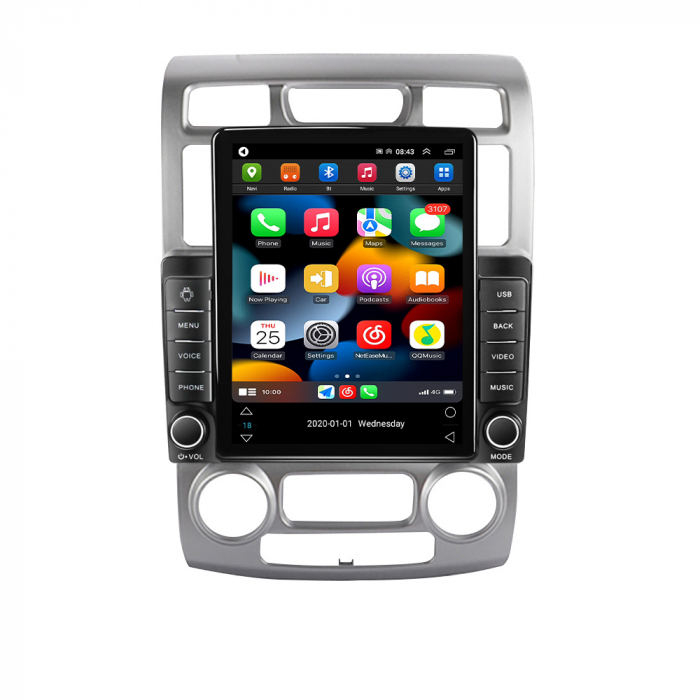 Navigatie dedicata KIA Sportage 2004-2007 Tesla Style, 4GB RAM 64GB ROM, ANDROID 13,Carplay&Android Auto, 10 inch, Internet, Aplicatii, Waze, GPS [3]