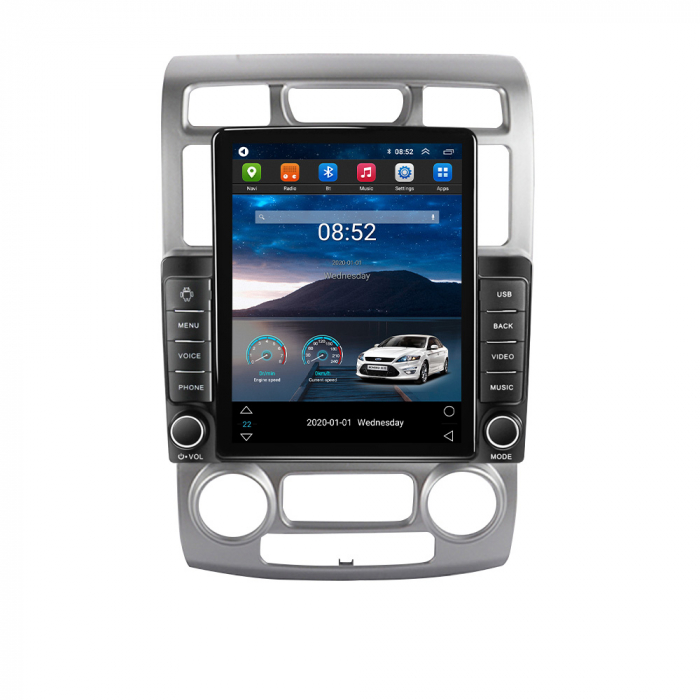 Navigatie dedicata KIA Sportage 2004-2007 Tesla Style, 4GB RAM 64GB ROM, ANDROID 13,Carplay&Android Auto, 10 inch, Internet, Aplicatii, Waze, GPS [1]